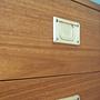 Vintage chest of drawers cherry wood brown 1970s 12