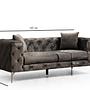 Elegantes Sofa 2-Sitzer Anthrazit 5