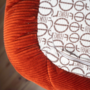 Togo Sofa 2-Sitzer Cord Bernsteinorange 4