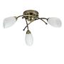 Ceiling Light Opera 3-Light Frosted Glass Steel 1