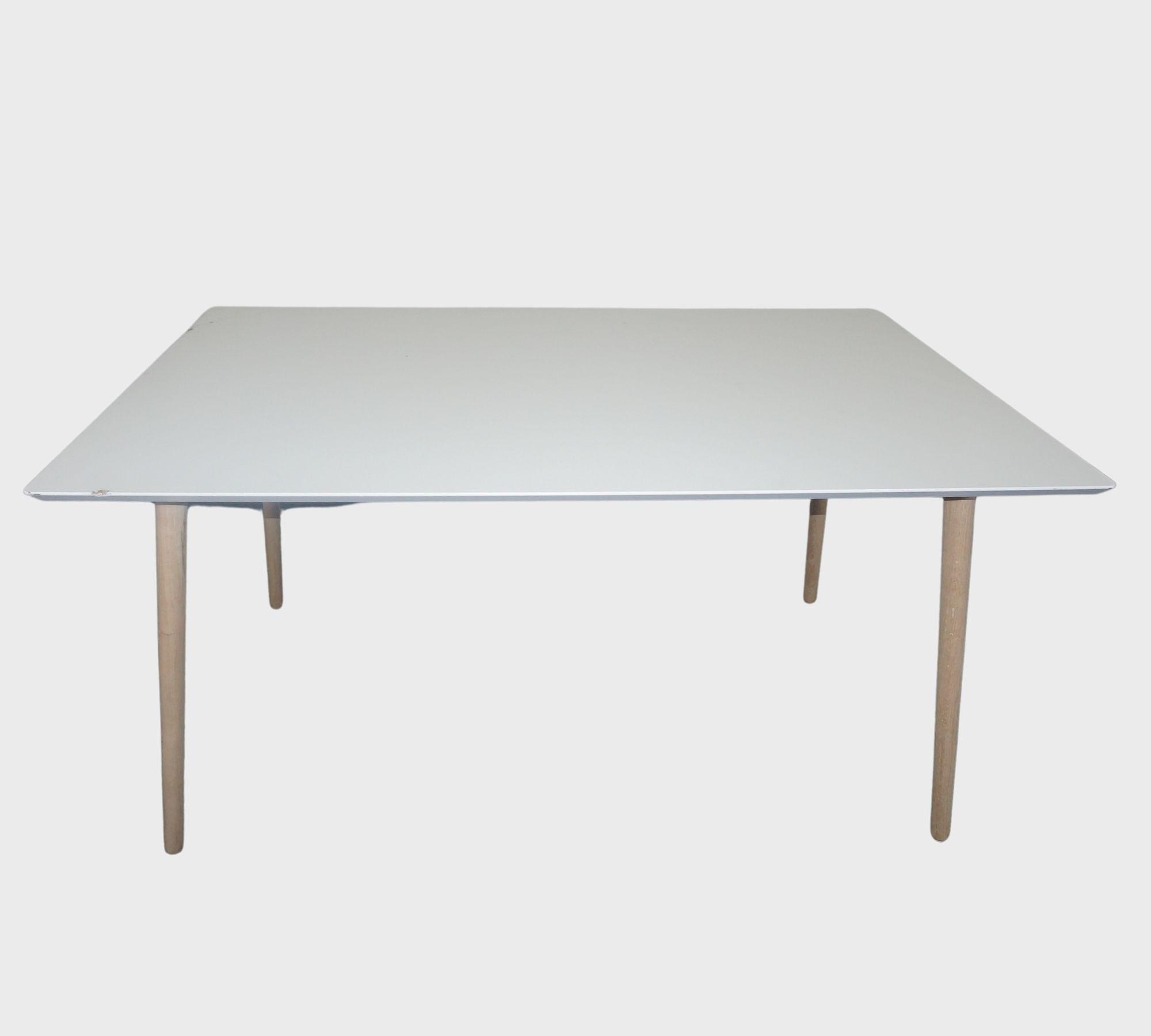 Allie Tavolo da pranzo Soap Oak Bianco 150 x 90 cm 5