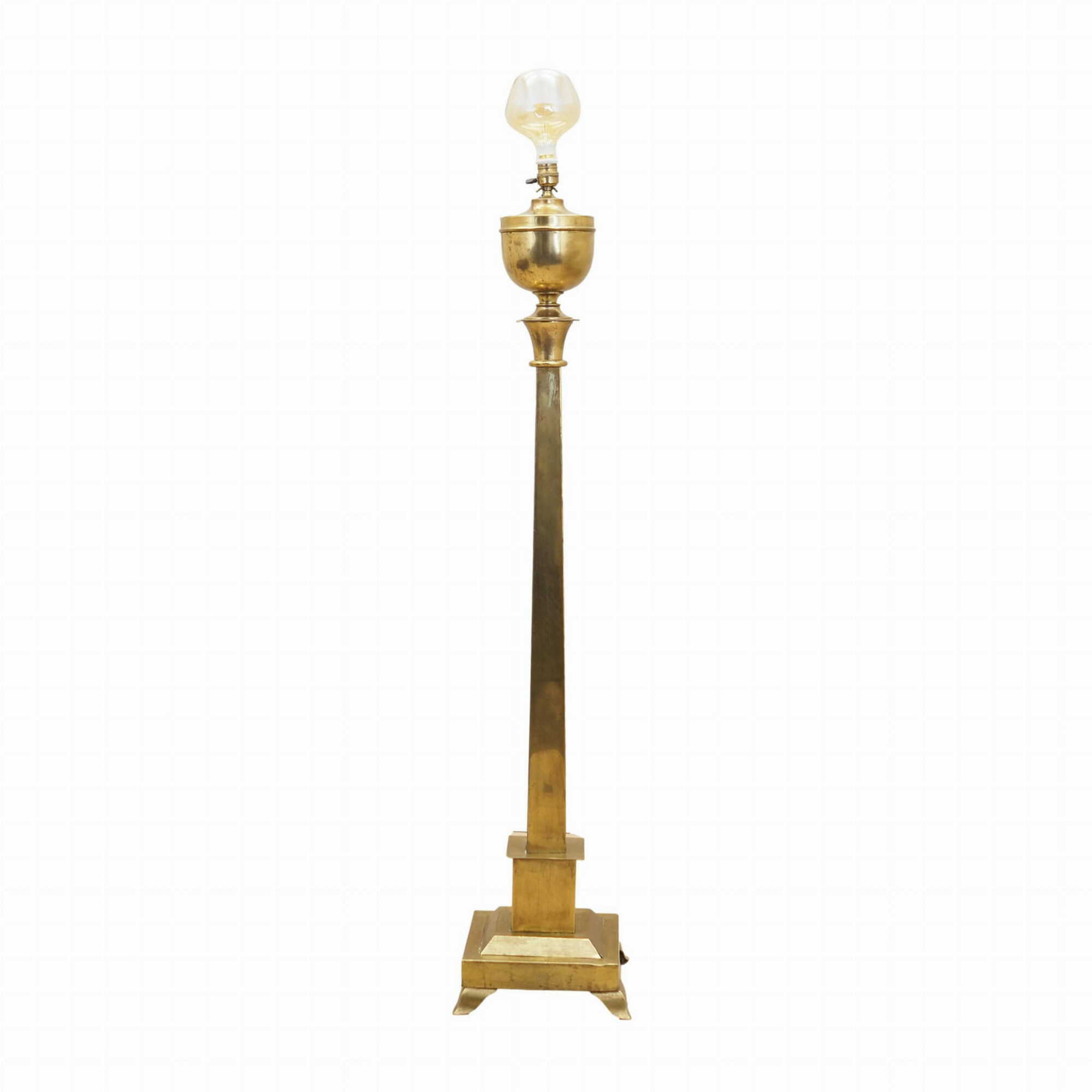 Floor lamp brass gold 1960s 0