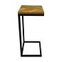 Fishbone Beistelltisch Eiche Metall 0