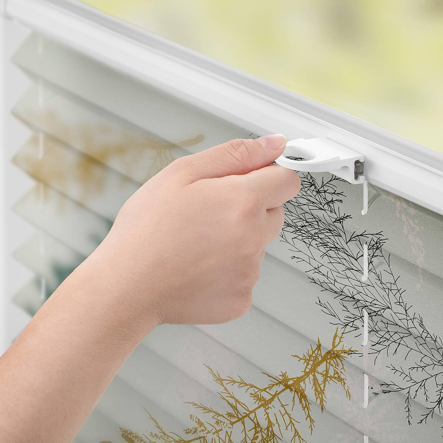 Plissee Klemmfix Fir Branches Polyester Grün 60 x 130 cm 3