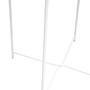 Steel Round Side Table Metal White 5