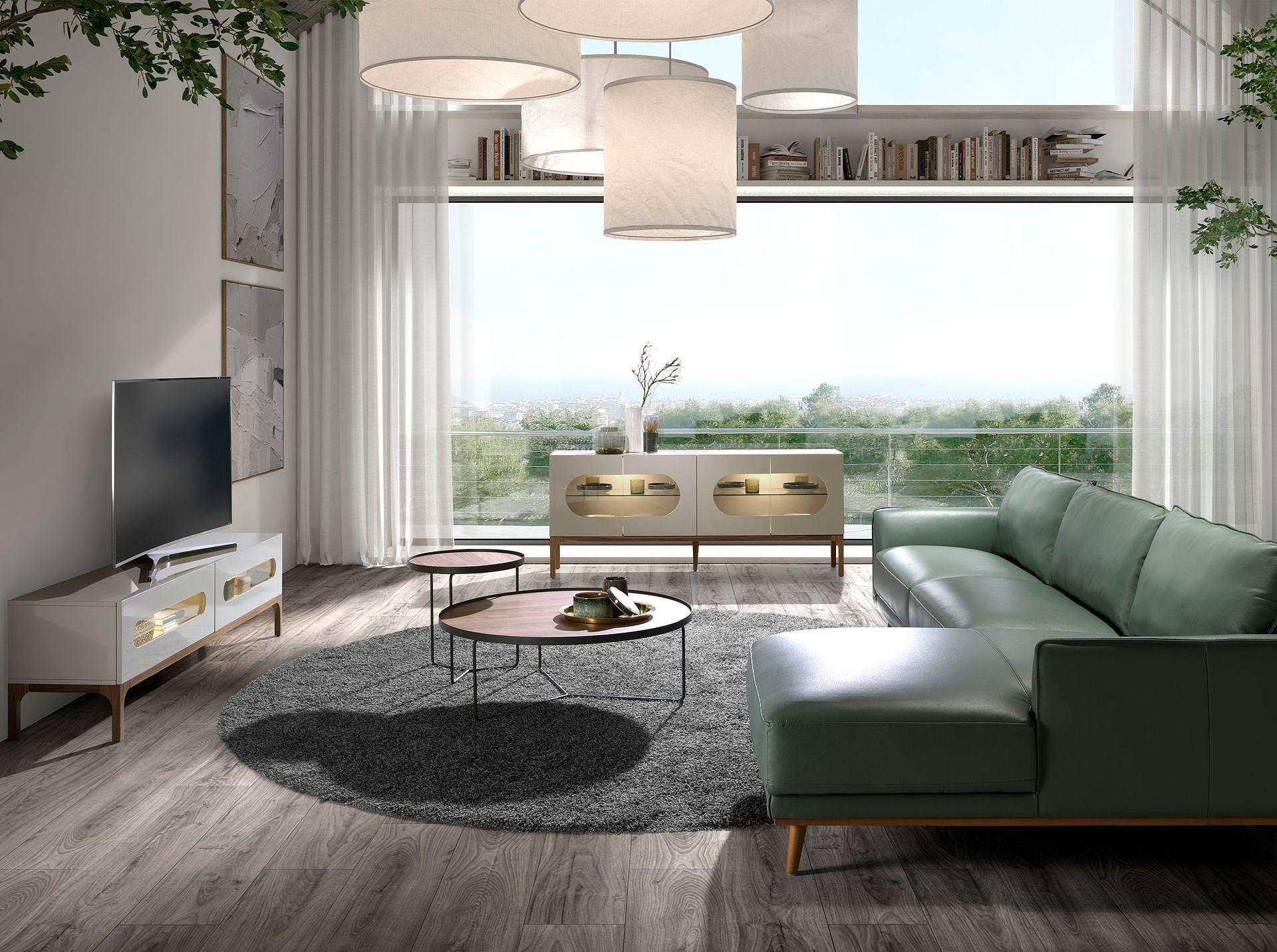 Sideboard Walnut Wood Grey 3241 3