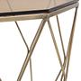 Allure Tavolino Metallo Vetro Bronzo 2