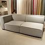 Carmo Modular Sofa 2-Seater Lux Felt Fabric Light Grey 0