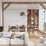 1-Flammig Wabi Sabi Kurai Pendelleuchte Beton Grau 4