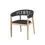 Miara Garden Chair Textile Anthracite 60x58x76 cm 0
