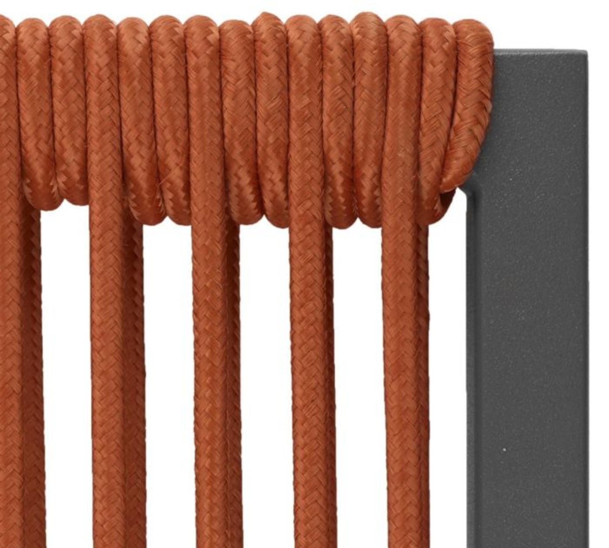 Loop Dining Sessel Aluminium String-Flex Terracotta 1