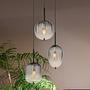 Pendant light Attila 3-light colored glass iron 1