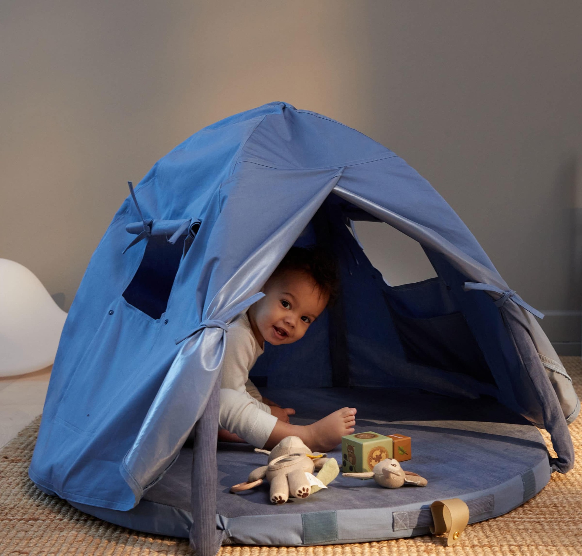 Loui Multi-Play Mat Organic Cotton Blue 2