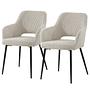 Shavi Armchair Set of 2 Taupe 0