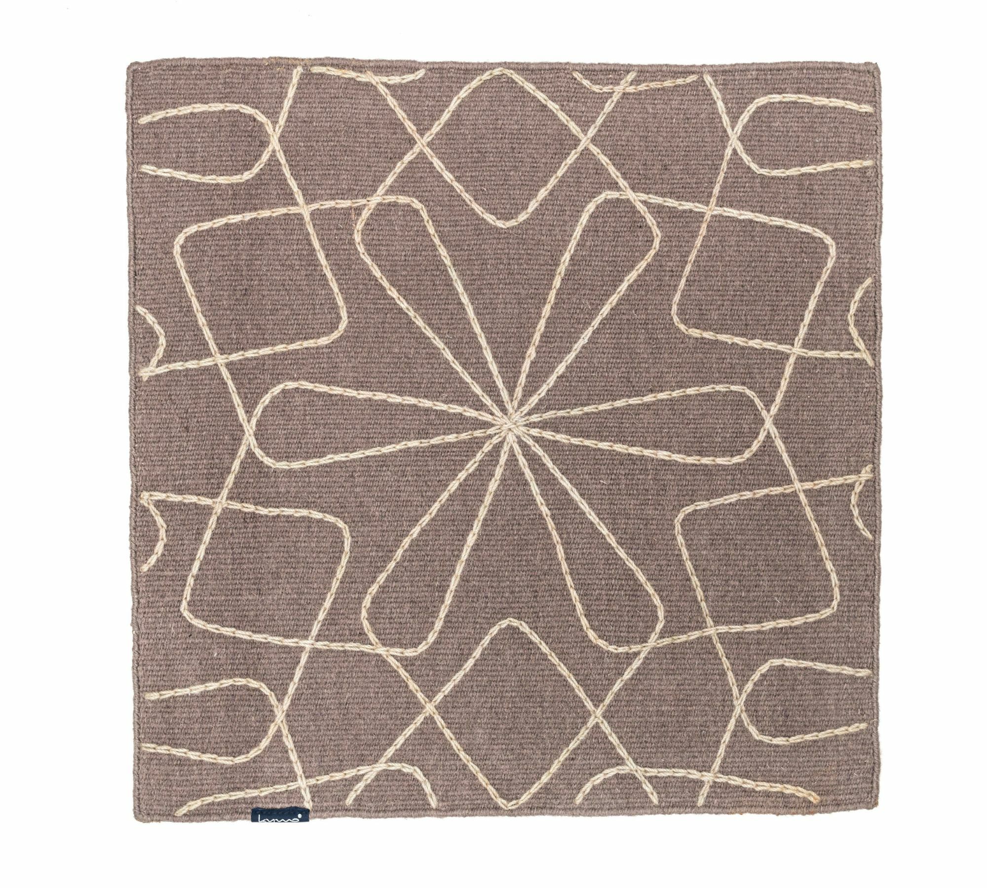 Kelim Motifs Infinity Teppich Wolle Braun 200 x 300 cm 0