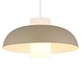 1-Flammig Lowe Pendelleuchte Eisen Beige 1