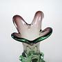 Vase Murano glass Green 1960s 9
