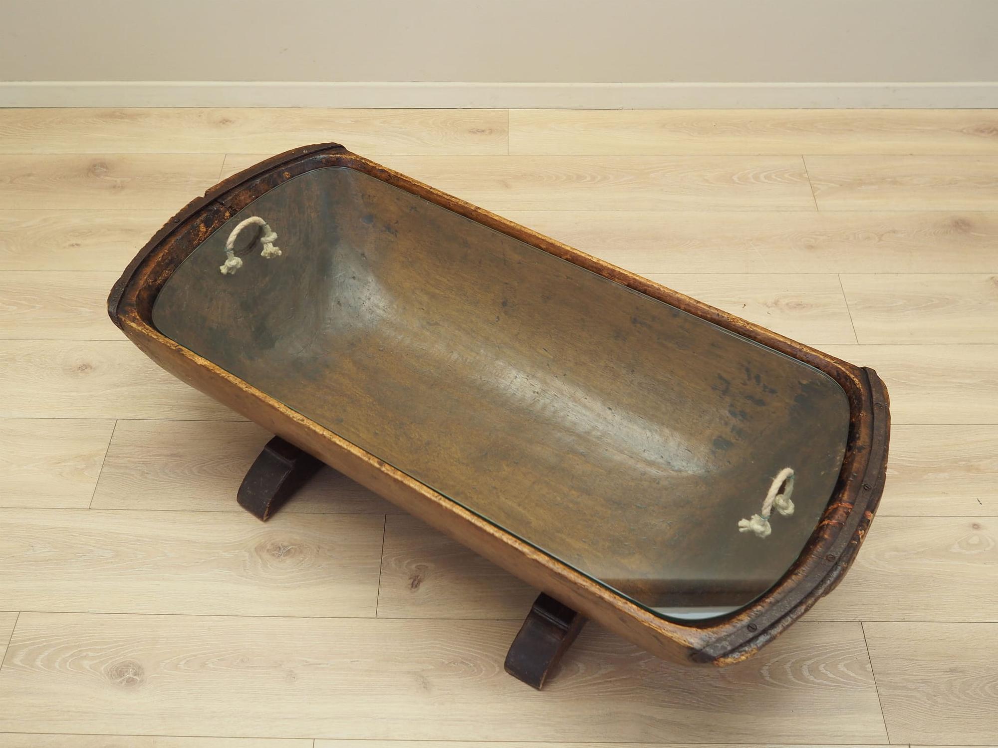 Coffee table Pine wood 1960s 8