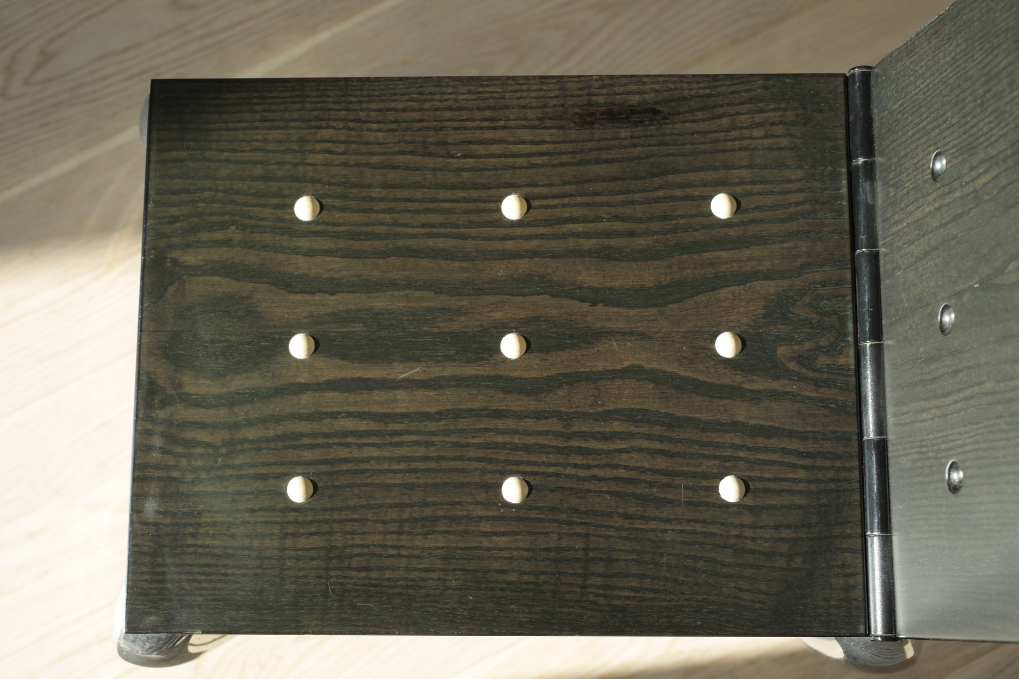 2x Lola Mundo Table Chair Philippe Starck Wood Black 6