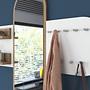 P3 Garderobe Holzfurnier Weiß 3