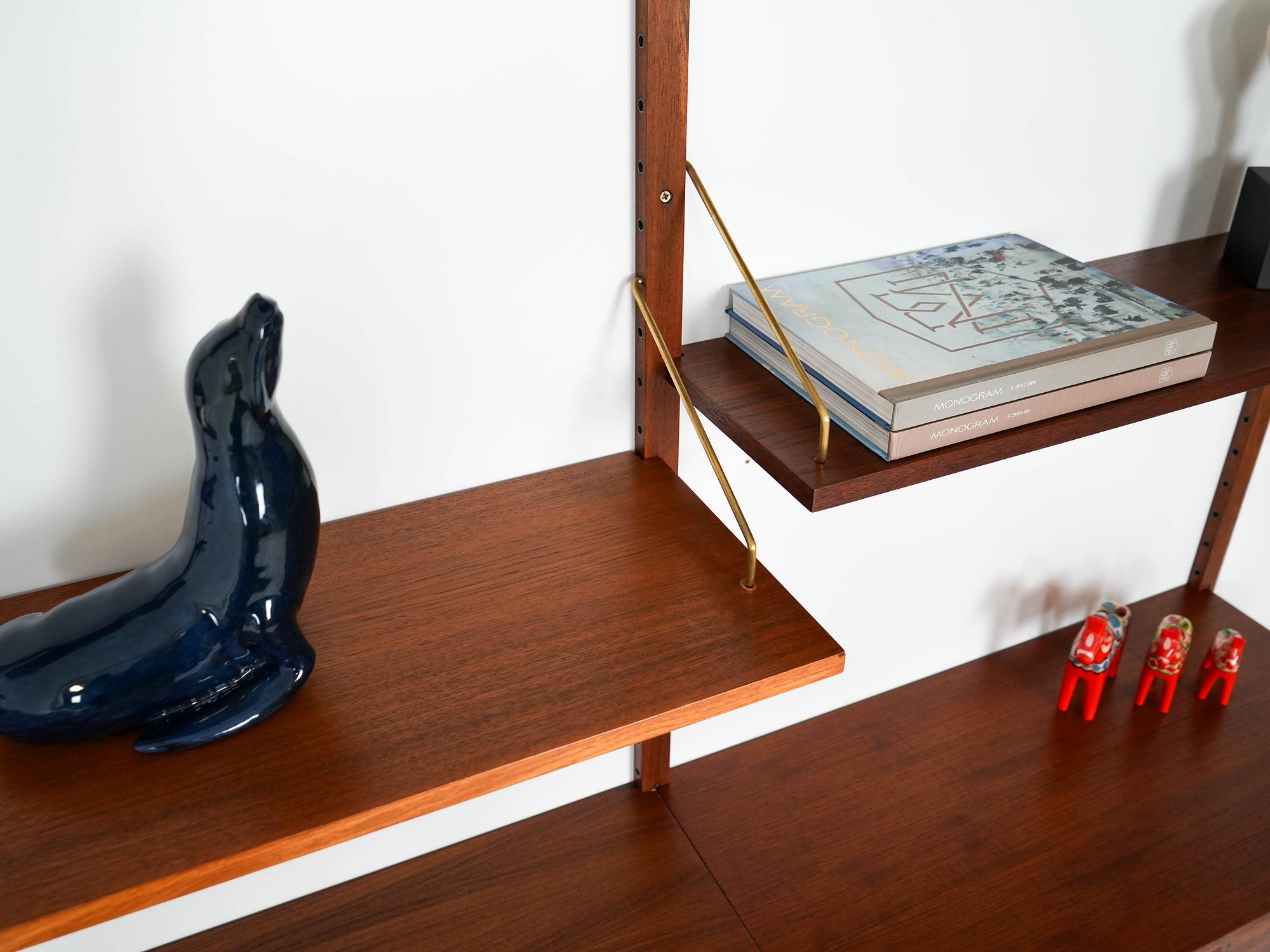 Teak Wood Shelf 1960s 11