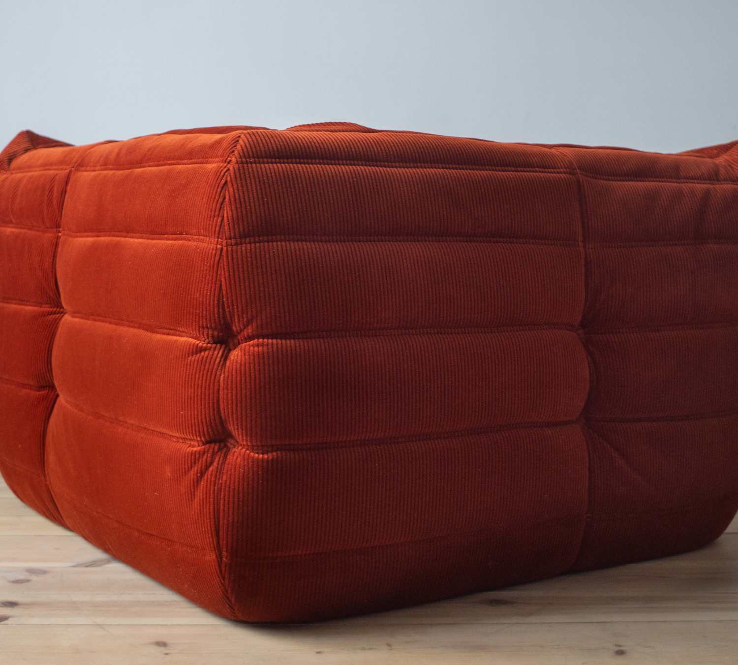 Togo Lounge Set 4-pc. Cord Orange 5