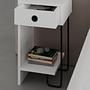Sirius Bedside Table Left White 3
