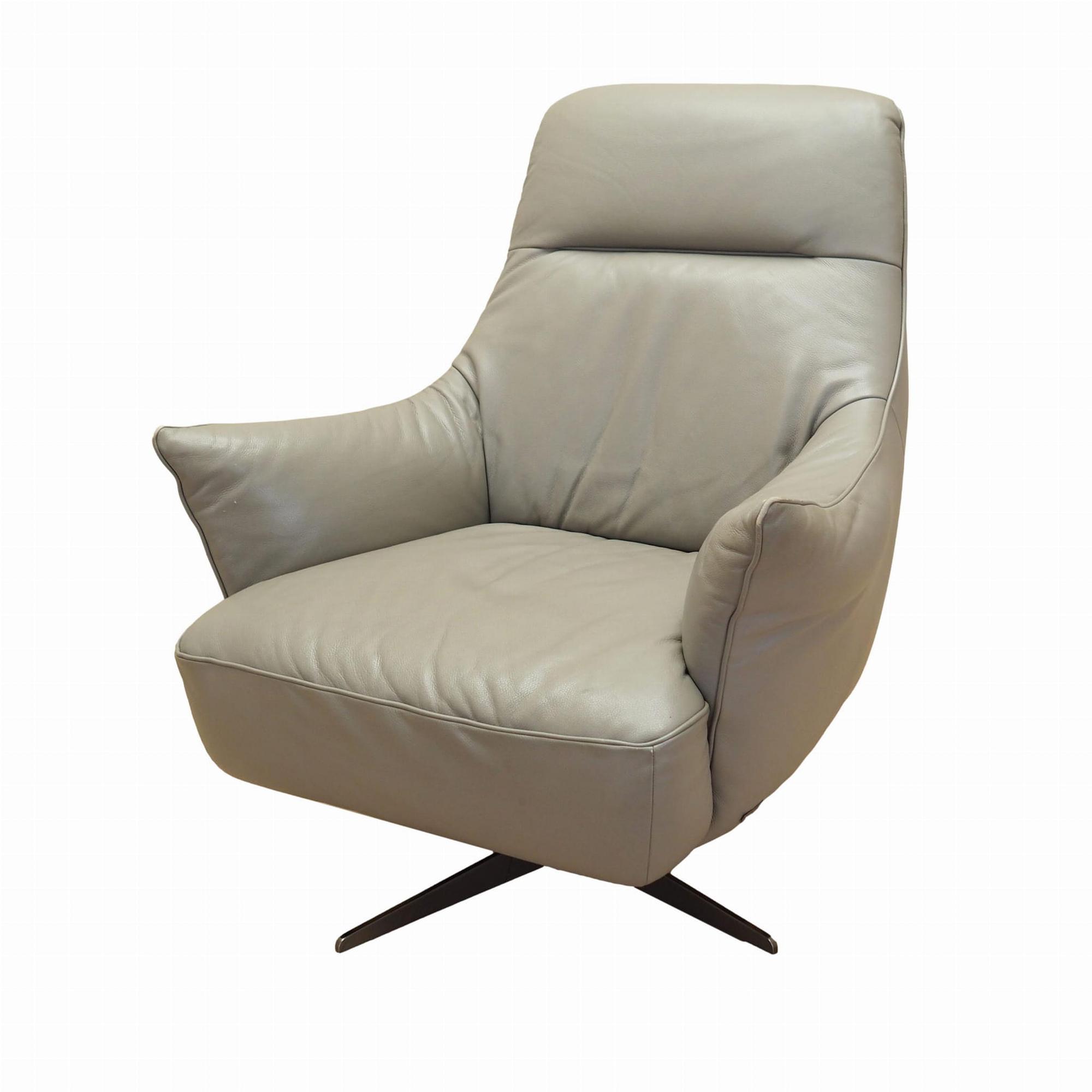 Swiveling armchair leather 1990s 0
