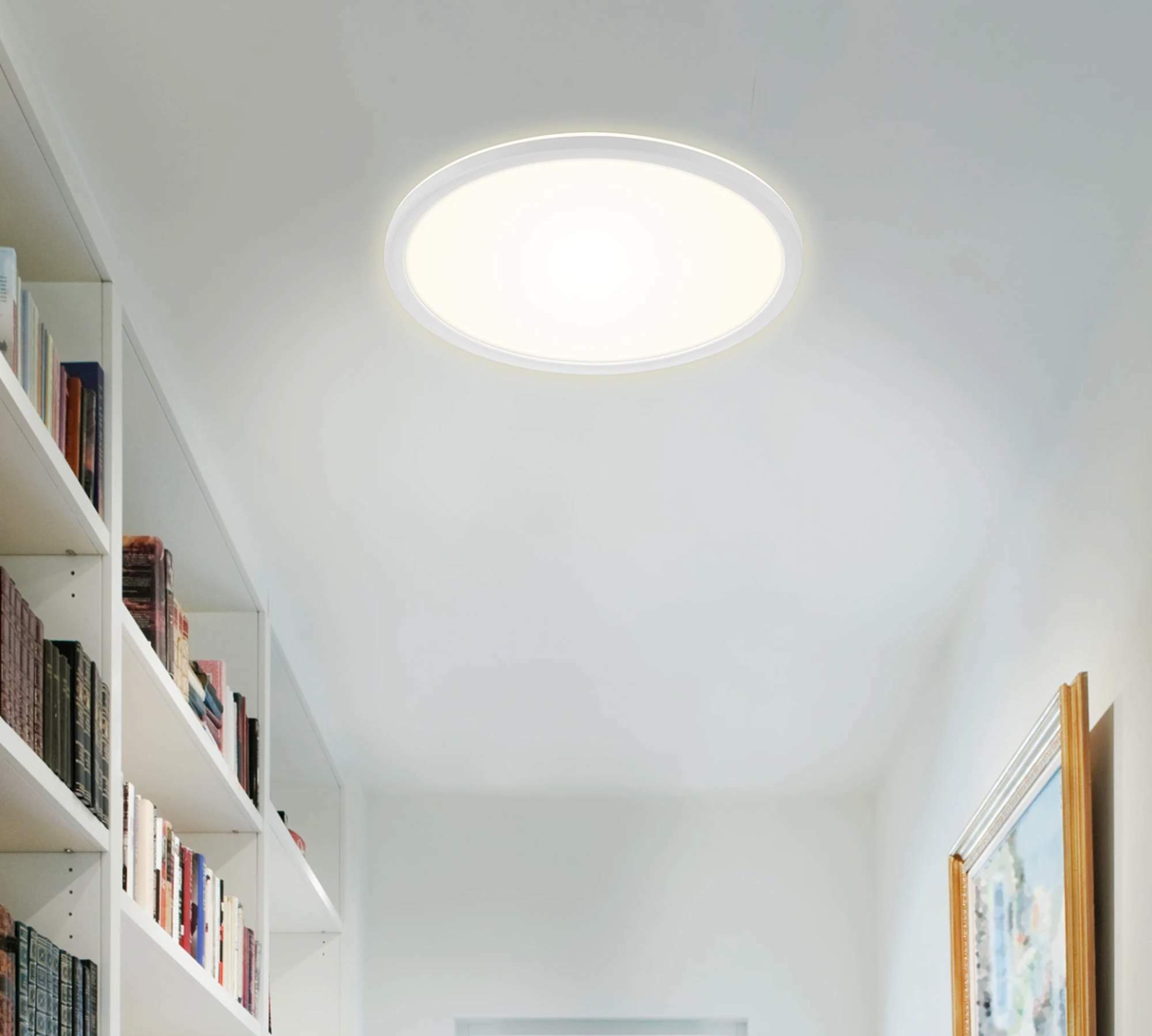 1-Flammige LED-Deckenleuchte Polycarbonat Weiß 1