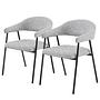 SHEEDO Armchair Set of 2 Grey 0