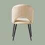 Polsterstuhl Samt Creme 3