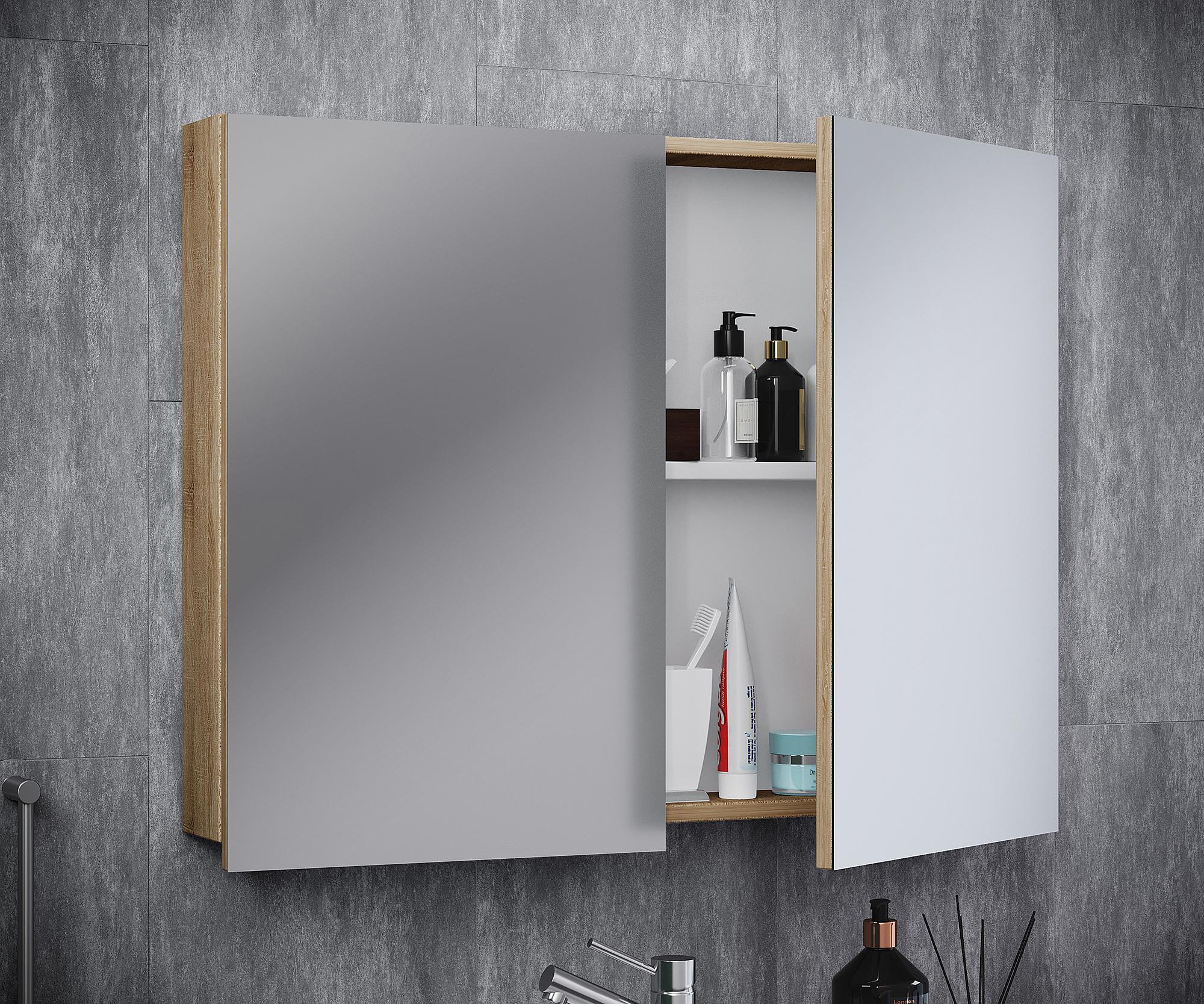VCB 1 Mirror Cabinet Sonoma Oak Decor 60 cm 2