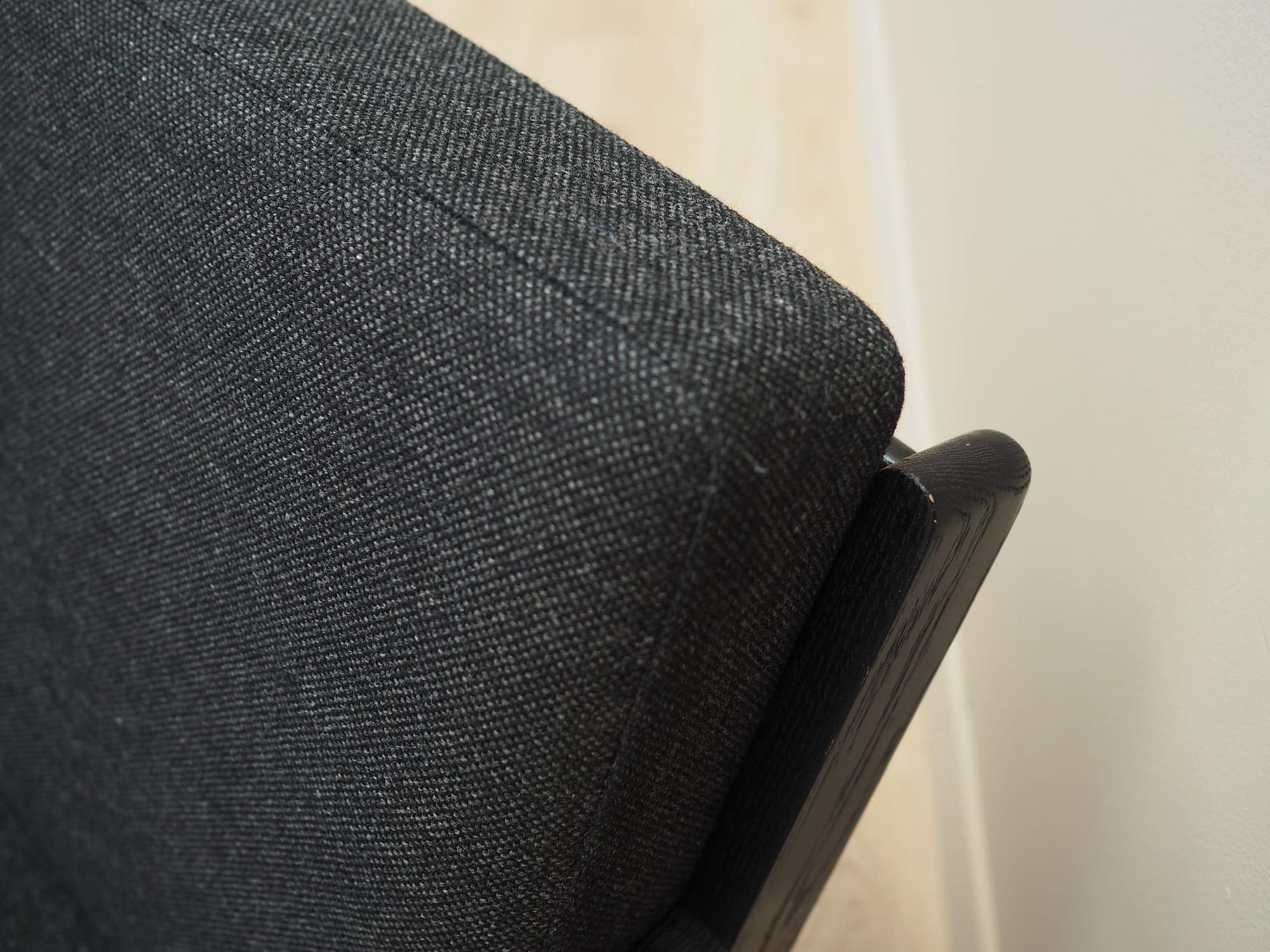 Sofa Textile Wood Black 1960s 10
