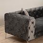 Elegantes Sofa 2-Sitzer Anthrazit 2