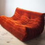 Togo Sofa 2-seater Cord Amber Orange 1