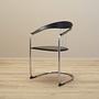 4x Dining chair leather metal 1980s 11