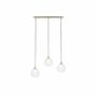 Pendant lamp Elven Glass / Iron 3-bulb 6