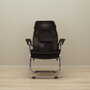 Vintage armchair velvet metal brown 1970s 1