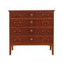 Chest of drawers Teak wood 1970s 0