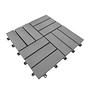 Granyo Terrace Tile 33-piece Set Acacia Polypropylene Grey 4