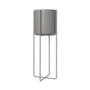 Kena Pflanzgefäß mit Gestell Steel Gray 80 x 29 cm 66021 0