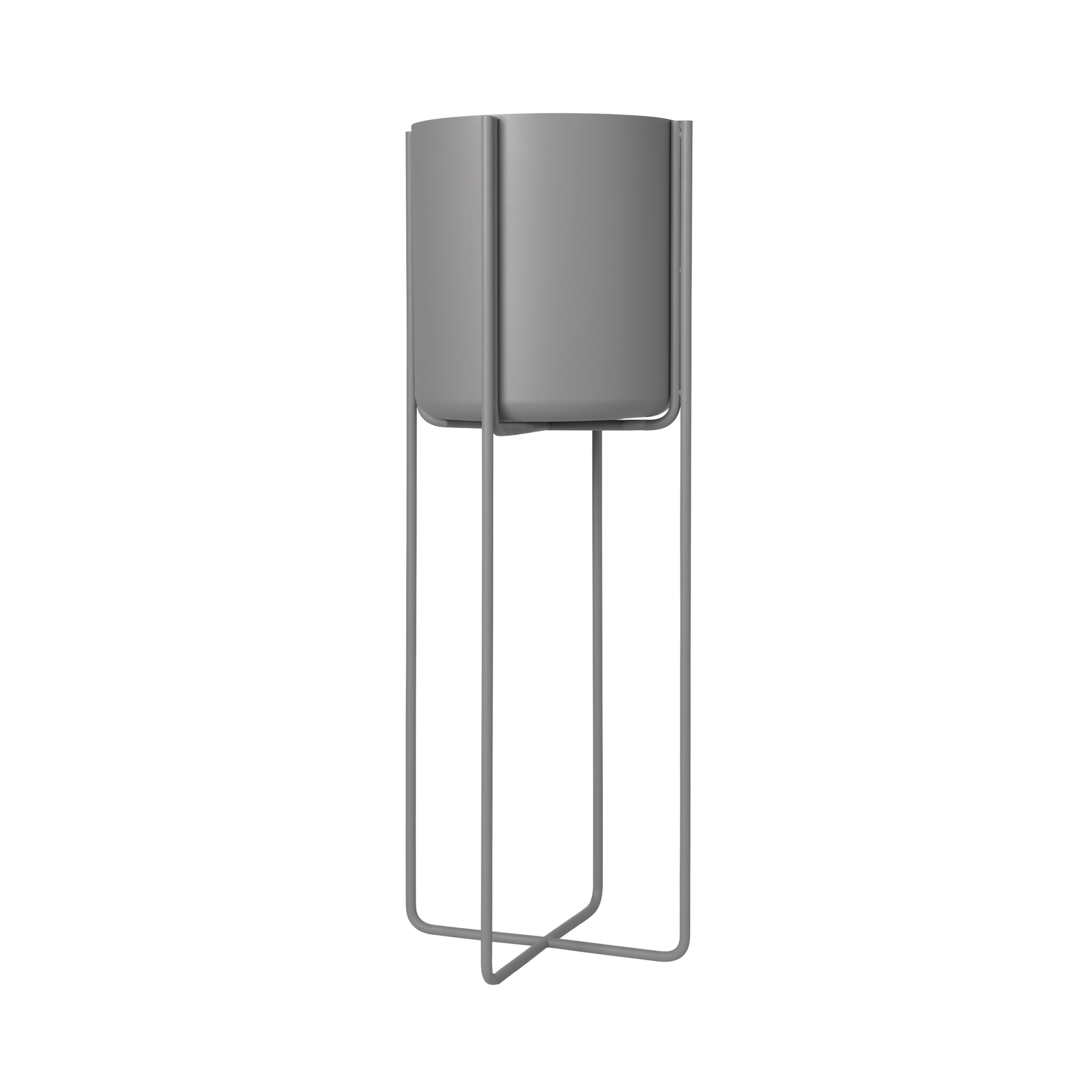 Kena Pflanzgefäß mit Gestell Steel Gray 80 x 29 cm 66021 0