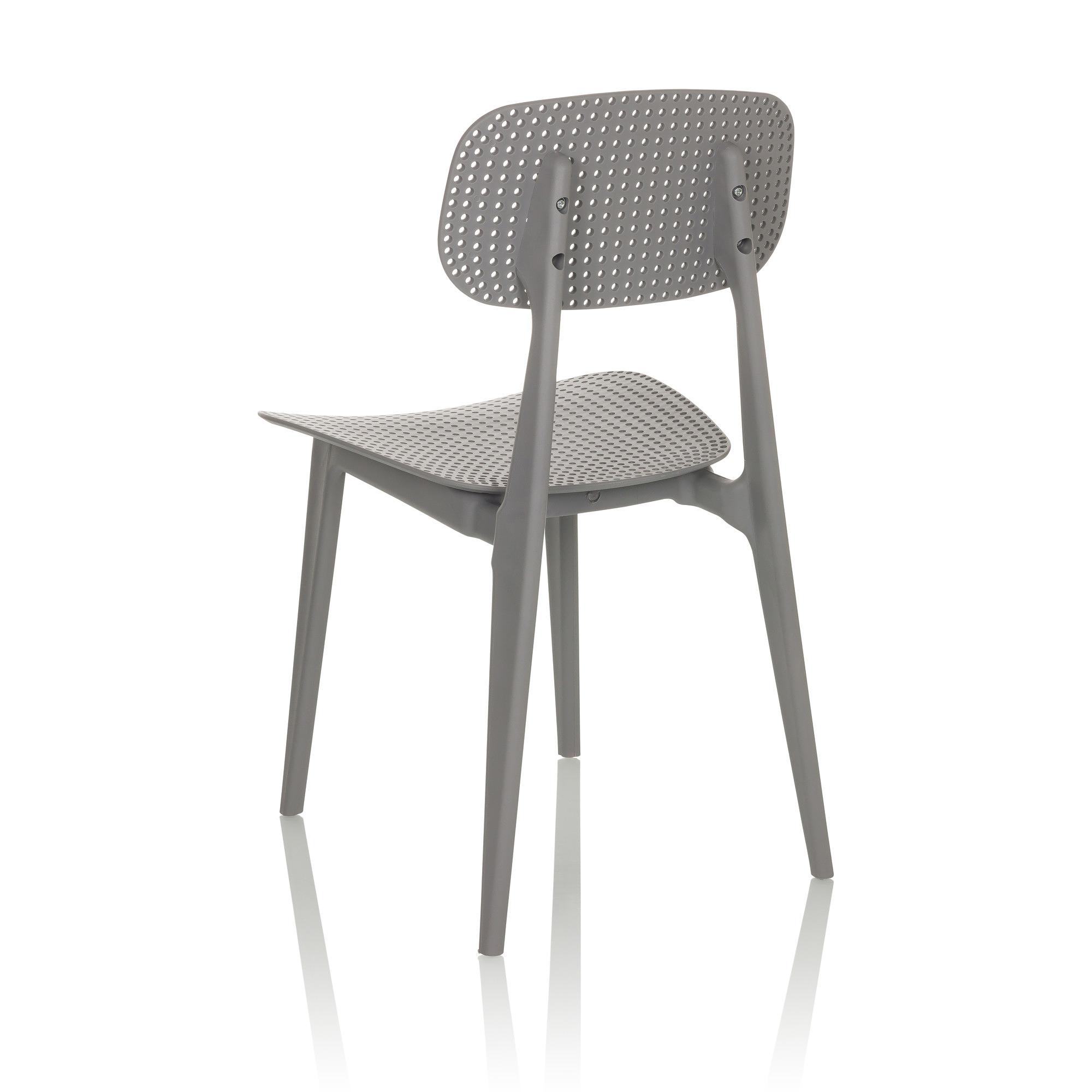 ARTIFO HOL Dining chair Stacking chair Plastic Grey 9