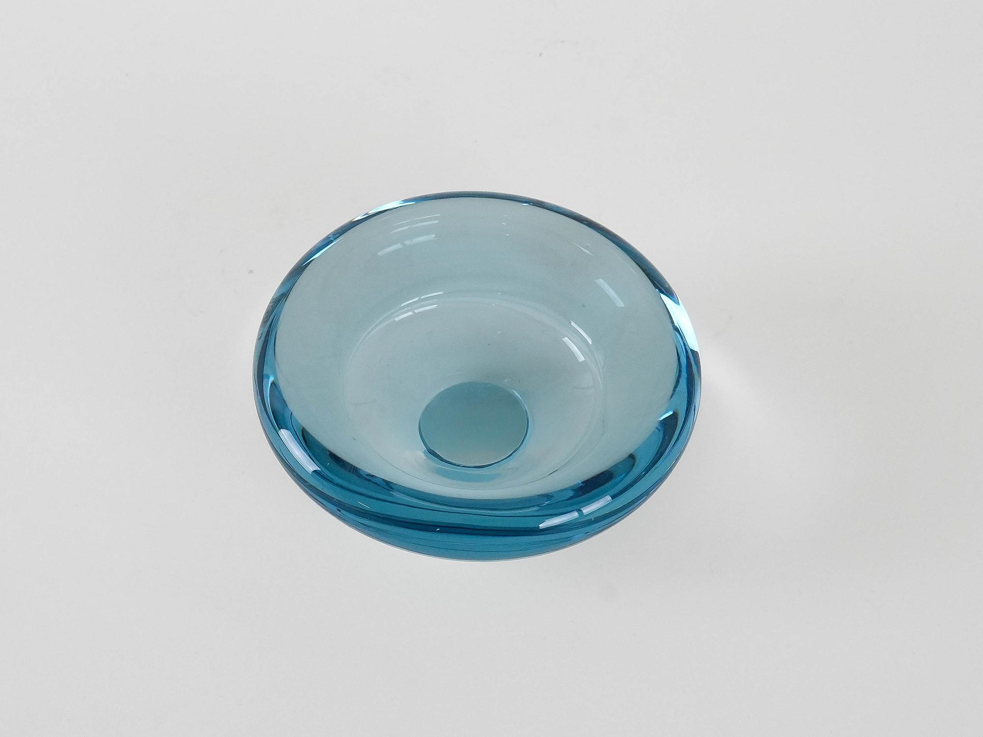 Glasschüssel Blau 1960er Jahre 4