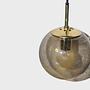 4106 Pendant lamp smoked glass gold 1