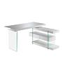 Desk Wood Glass White 0