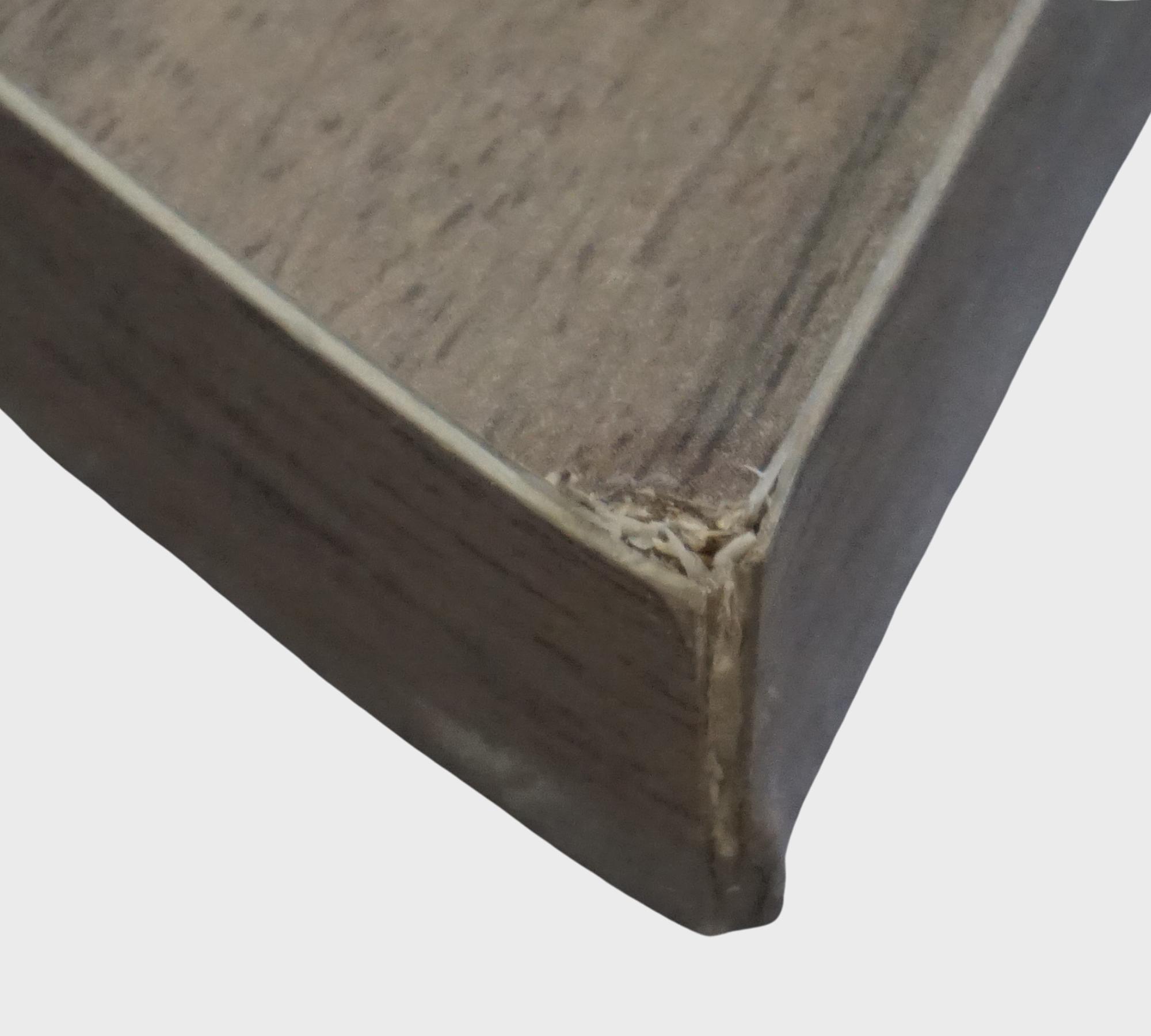 2x Podium Coffee Table Walnut Brown 7