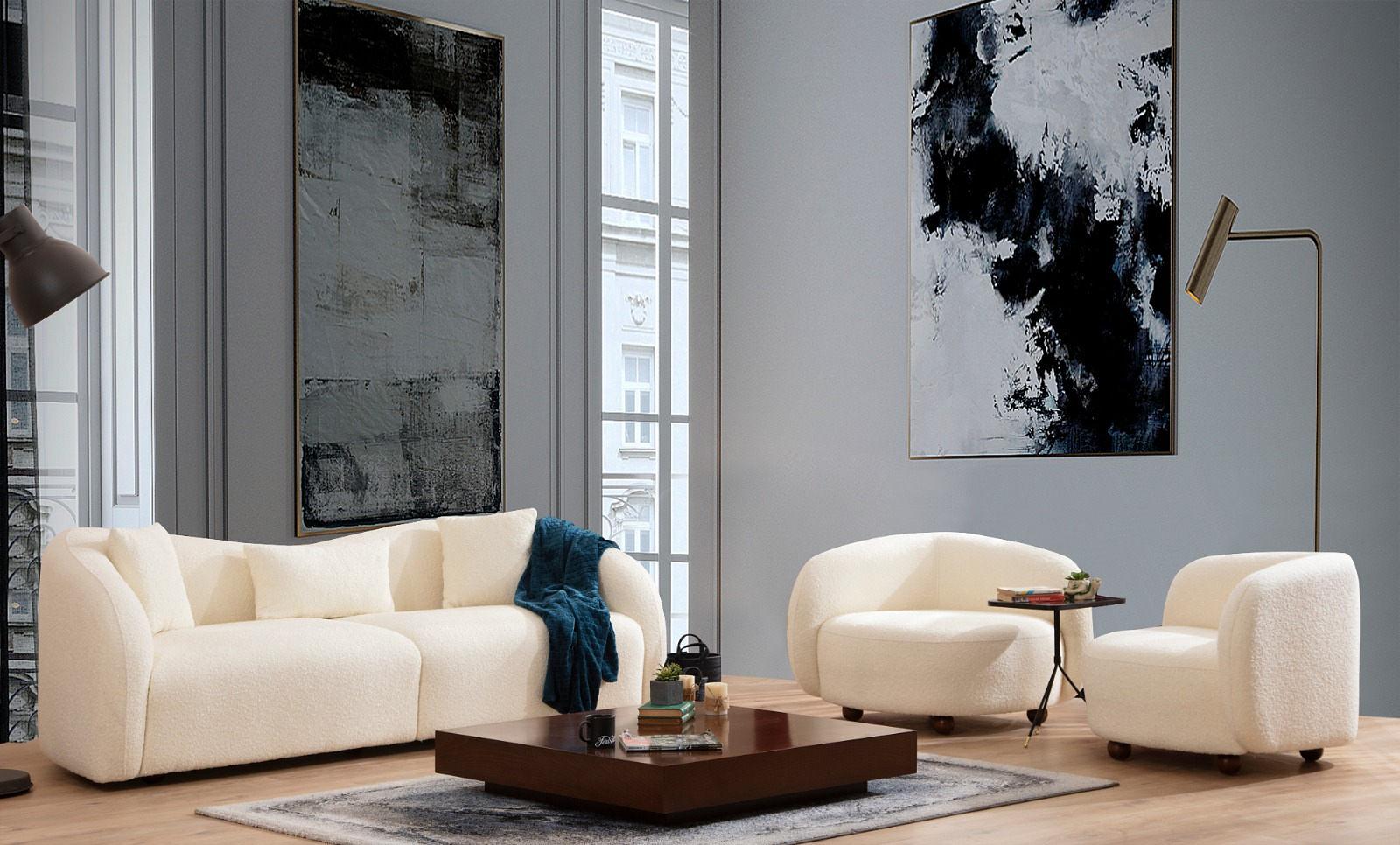 Venice Sofa 3-seater Cream 3