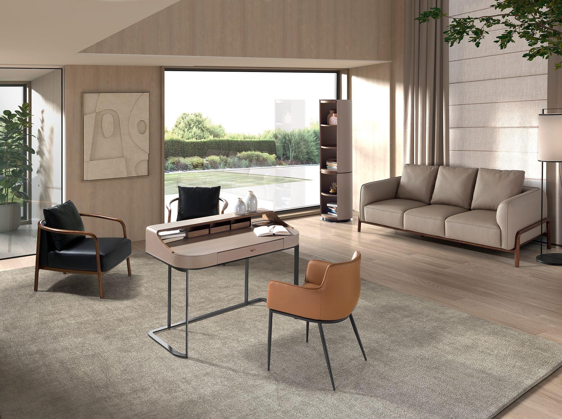 Sofa 6257 2-Sitzer Leder Braun 3