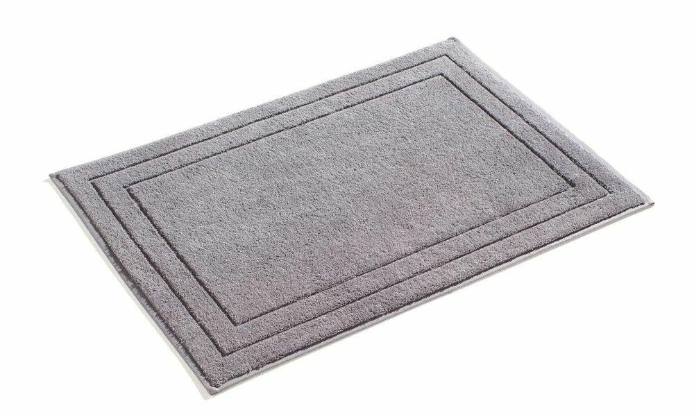 Badematte aus Baumwolle Grau Öko-Tex Standard 100 0